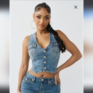 Denim VestTrue Religion Size M